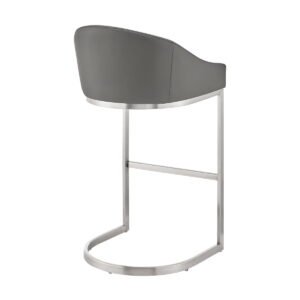 Katherine - Bar Stool - Brushed Steel - Image 7