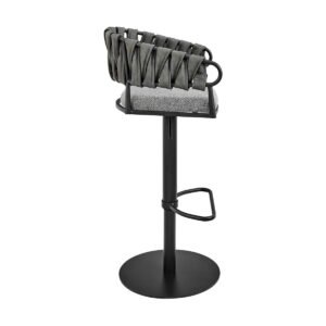Blaise - Adjustable Counter Or Bar Stool - Black / Grey - Image 4