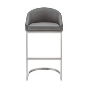 Katherine - Bar Stool - Brushed Steel - Image 5