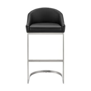 Katherine - Bar Stool - Brushed Steel - Image 8