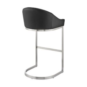 Katherine - Bar Stool - Brushed Steel - Image 6